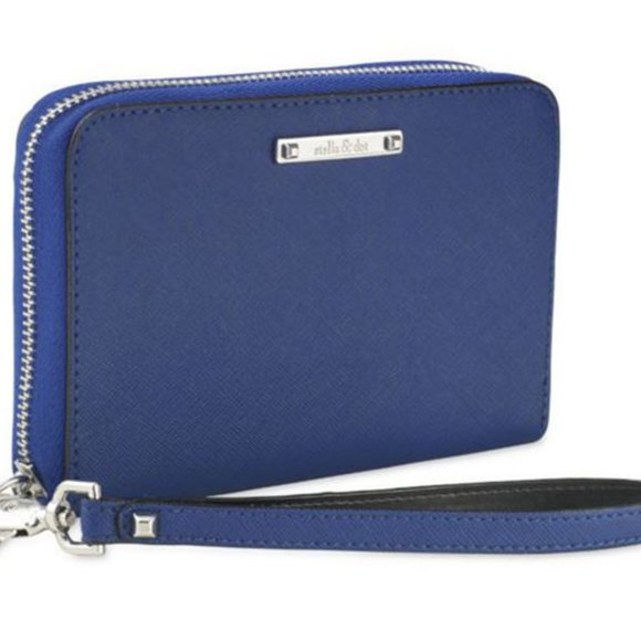 Stella & Dot Blue Wristlet Wallet - Picture 8 of 8